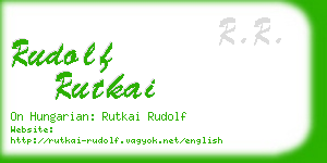 rudolf rutkai business card